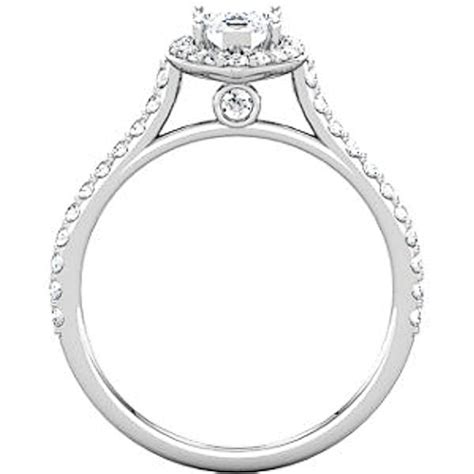 Diamond Halo Marquise Engagement Ring | Princess Jewelry