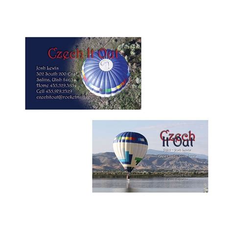 Hot Air Balloon Business Cards