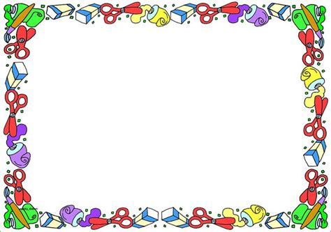 Page School Border Clipart | Free Printable Borders for Teachers