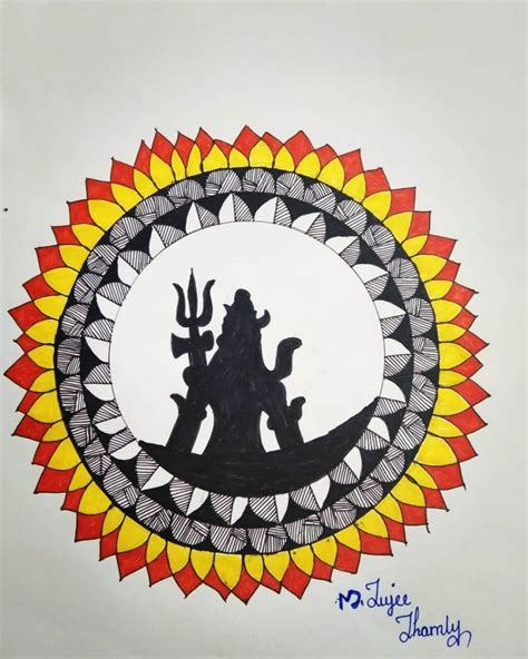 Lord shiva mandala art