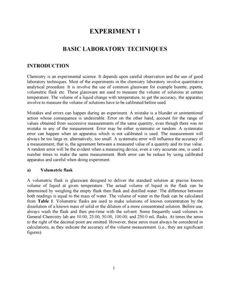 Basic Laboratory Techniques Pre Lab Questions Answers – power's Blog