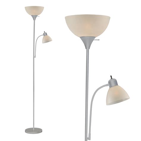 Modern Floor Lamp 72" Tall Living room lamp Gray Finish By Lightaccents - Walmart.com - Walmart.com