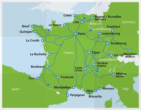 Tgv Routes France Map - Zip Code Map