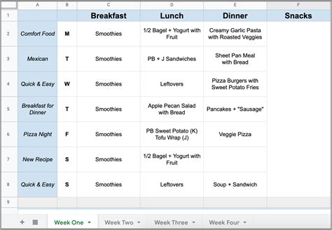 This Monthly Meal Planner Template will Save You Tons of Time!