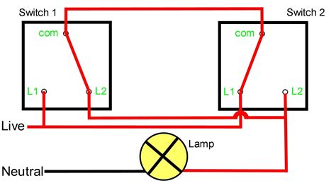 Electrical Circuit Diagram Two Way Switch