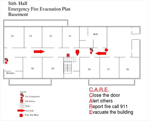 Fire Emergency Evacuation Plan Template