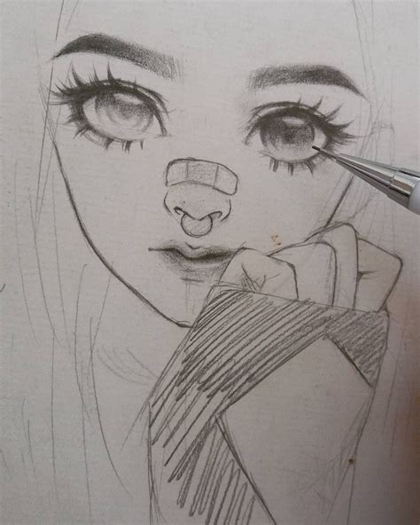 Pencil Drawing Anime Semi Realistic Style Anime Drawings Sketches | Images and Photos finder