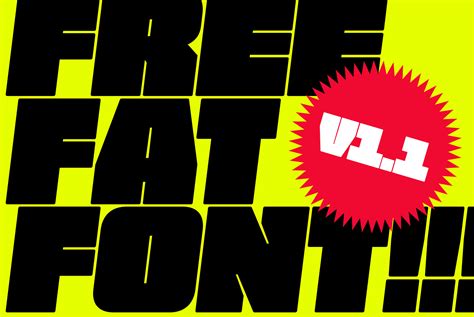 Free Fat Font : fonts