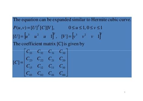 Hermite bicubic-surface-patch