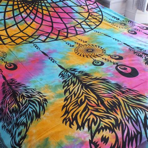 Dream catcher wall art / double bedspread with a... - Depop