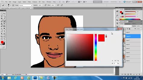 How To Cartoon Yourself In Photoshop CS5 - YouTube