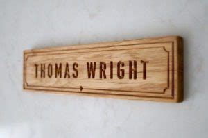 Engraved Wooden Door Name Plates | MakeMeSomethingSpecial.com