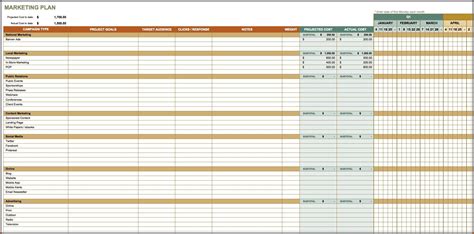 Marketing Plan Timeline Template Excel - Template 2 : Resume Examples #xz205ed9ql