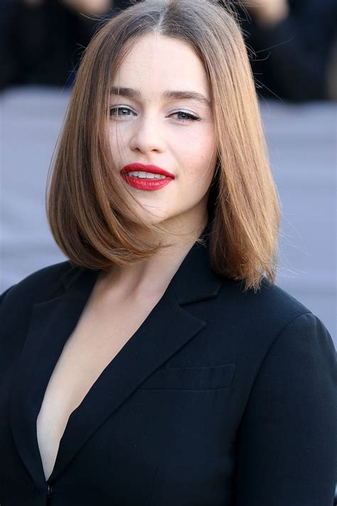 Emilia Clarke Looked Unrecognizable at the Dior Show???See Her Sexy Hair and Makeup | Glamour