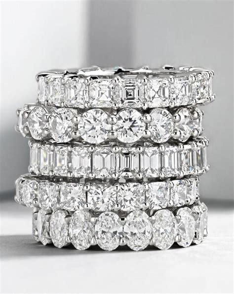 Brilliant Emerald Cut Diamond Eternity Ring In Platinum (4.5 Ct. Tw #2787372 - Weddbook