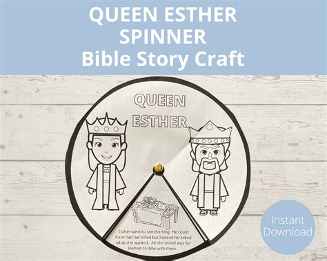 Esther Craft, Queen Esther, Bible Story Printable, Sunday School Activities, Homeschool Bible ...