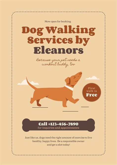 Dog Walking Flyer Template - Detrester.com