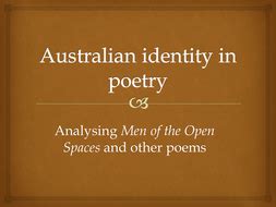 Australian identity in poetry | Teaching Resources