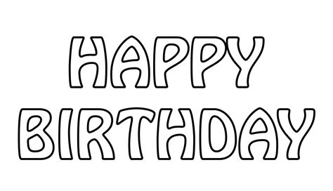 Happy Birthday Letters Template