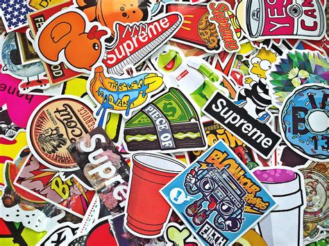 2K Free download | Supreme Sticker Bombing Sticker Pack Laptop Stickers Bright, Marvel Sticker ...