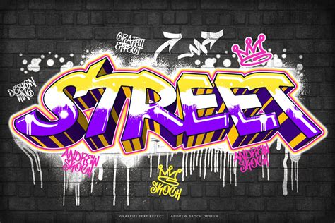 Graffiti Text Effect - Design Cuts