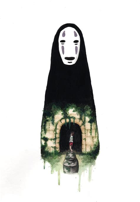 No Face Spirited Away Art