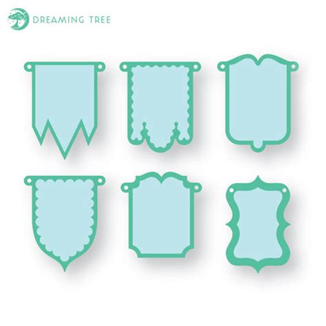 Banners (Free SVG) - SVG Files For Cricut and Silhouette - 3DSVG.com