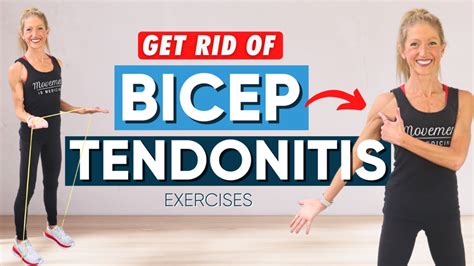 Get rid of bicep tendonitis exercises - Caroline Jordan