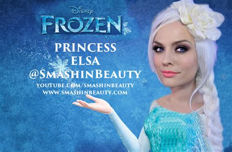 Frozen Princess Elsa makeup and hair tutorial - SmashinBeauty