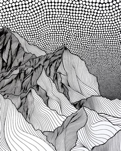 Mountain Drawing Artist / Her line drawings of mountains celebrate canada's landscape ...