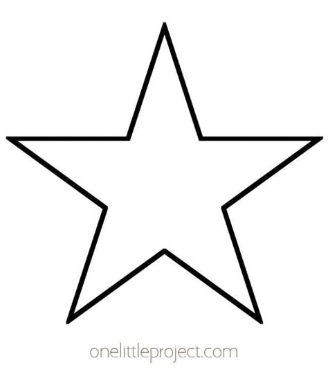 Free Printable Star Template - FREE PRINTABLE TEMPLATES