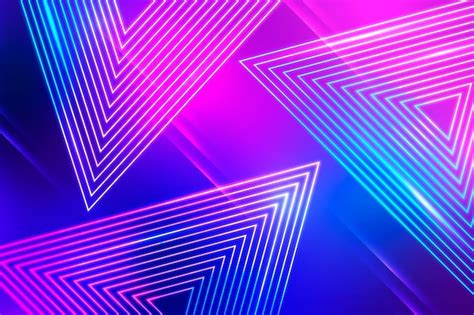 Free Vector | Abstract neon lights wallpaper design