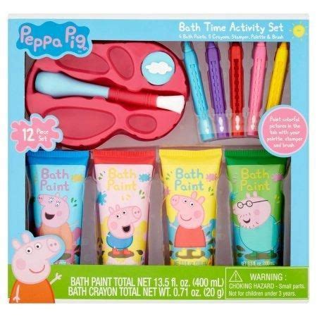 Entertainment One Peppa Pig Body Bath Time Activity Set | Bath crayons, Time activities, Bath time