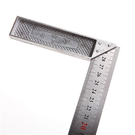 Portable 1Pc 30cm Stainless Steel Right Measuring Angle Square Ruler New Tools-in Gauges from ...