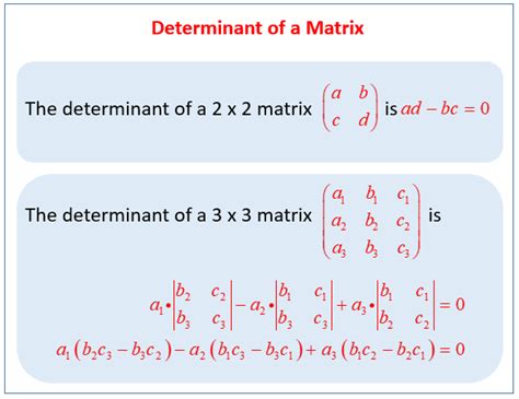 Determinant Of 2X2 Matrix : Determinant of 3x3 matrix - YouTube - The determinant of a square ...