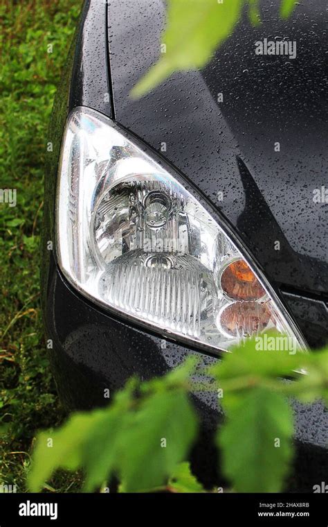 Car headlights. Luxury Headlights. Part of the car Stock Photo - Alamy