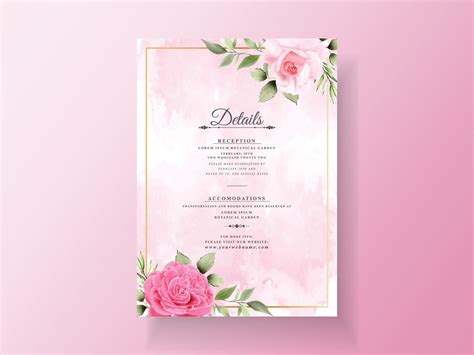 Pink Wedding Card Background Images - Printable Cards