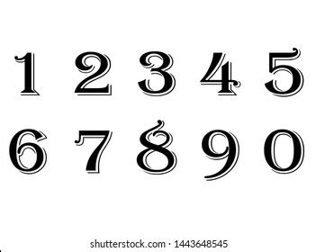 250,051 Vintage Number Fonts Images, Stock Photos, 3D objects, & Vectors | Shutterstock