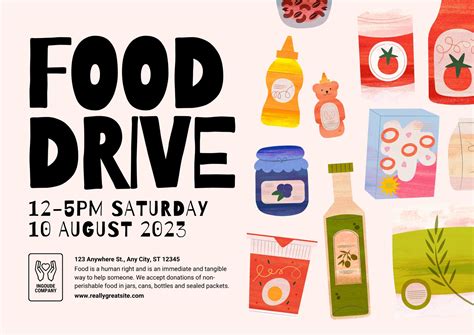 Food Drive Poster Ideas