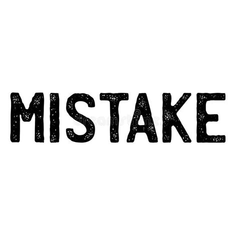 Mistake stamp on white stock vector. Illustration of criminal - 124221724