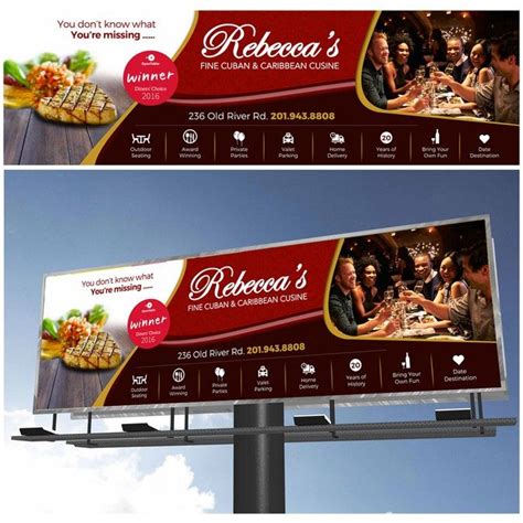 Fine Dining Restaurant Billboard/Banner by guearyo | Restaurant design inspiration, Food poster ...