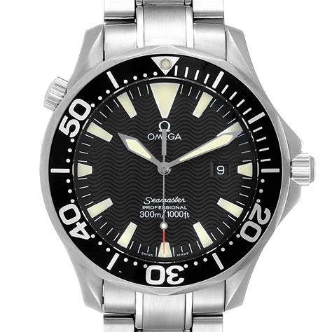 Omega Seamaster 41mm Black Dial Stainless Steel Mens Watch 2264.50.00 | SwissWatchExpo