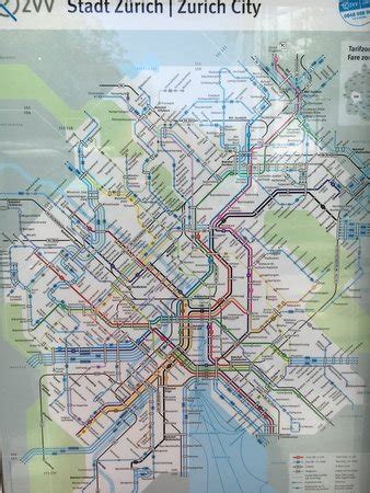 Zurich Public Transport Zones Map - Transport Informations Lane