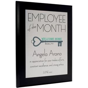 Employee of the Month Photo Perpetual Plaque | PlaqueMaker.com