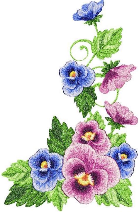 Flowers photo stitch free embroidery design 45 - Photo stitch embroidery designs -… | Floral ...