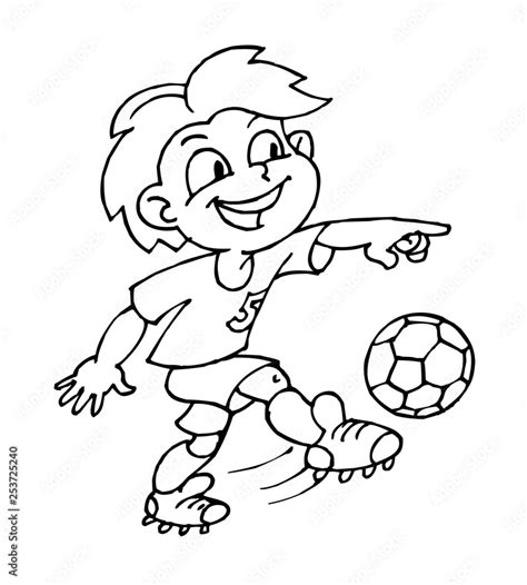 Kids Playing Soccer Clip Art Black And White