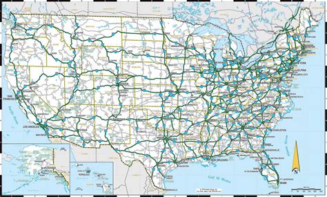 us road map interstate highways in the united states gis geography - united states printable map ...