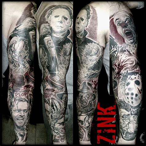 Aggregate 66+ horror sleeve tattoo super hot - in.coedo.com.vn