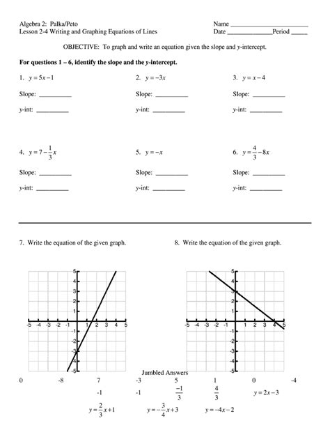 Slope Intercept Form Quiz: Editable template | airSlate SignNow