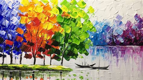 Palette Knife Acrylic Painting Abstract Art – Warehouse of Ideas